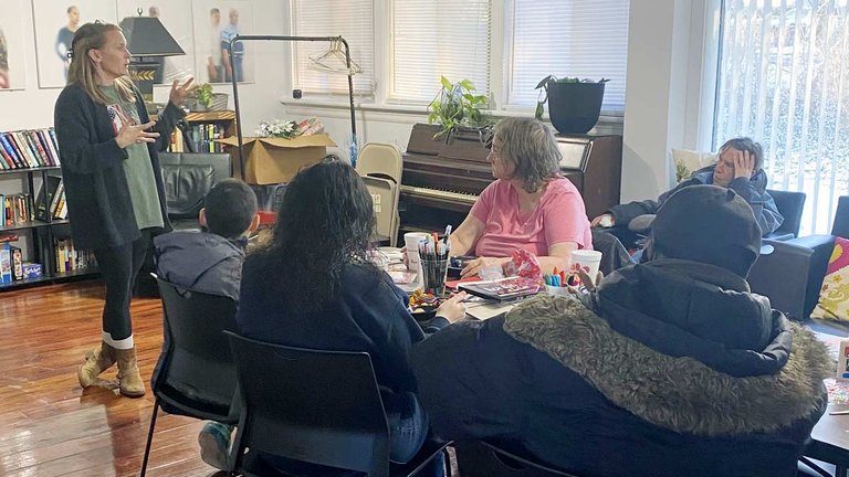Group meeting at MOVE office
